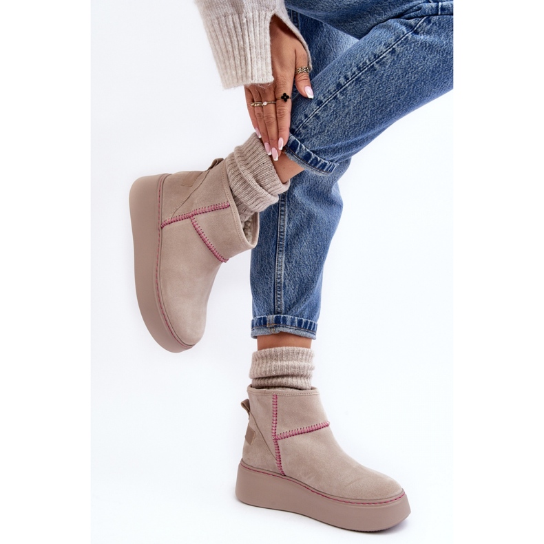 Step in style Botas de nieve Modelo Maciejka 06257-22 Beige Claro - Pisa con estilo 2