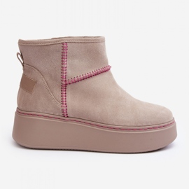 Step in style Botas de nieve Modelo Maciejka 06257-22 Beige Claro - Pisa con estilo 3