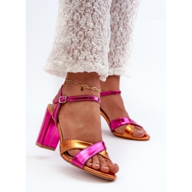 Seastar Sandalias mujer tacón rosa rosado 2
