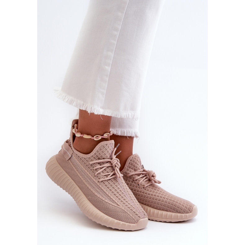 Deportivas slip-on de mujer rosa 1