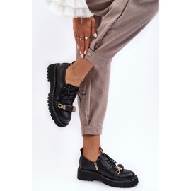 S.Barski Zapatos de plataforma negros para mujer. 2