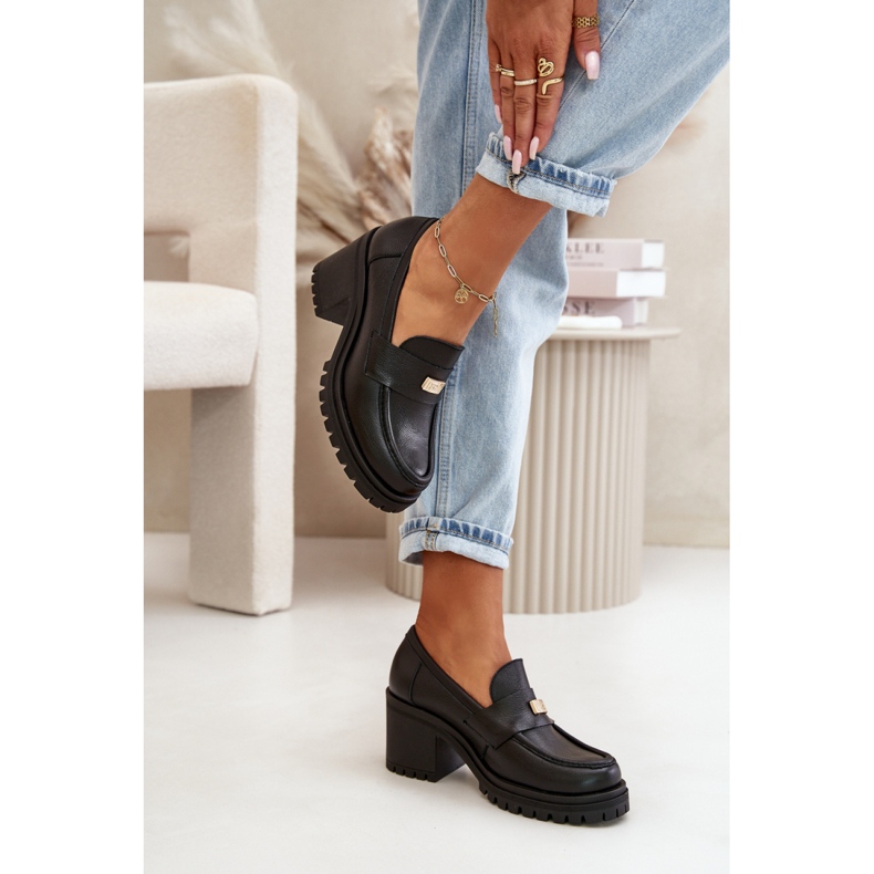 Zapatos de tacón de mujer Zazoo negro. 1