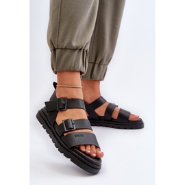 Sandalias de plataforma para mujer Big Star, negro 2