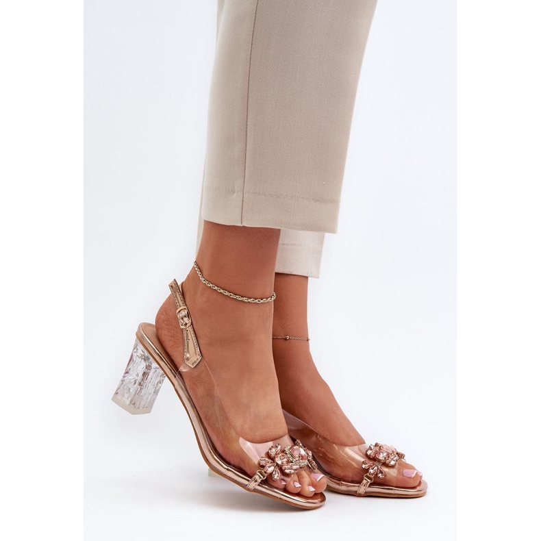 Step in style Sandalias Modelo Da MR38-444 Rosa Oro - Pisa con estilo rosado 1