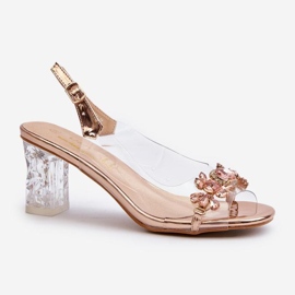 Step in style Sandalias Modelo Da MR38-444 Rosa Oro - Pisa con estilo rosado 2