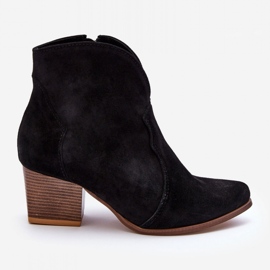 Step in style Botas Cowboy Modelo Lewski EV28 Negro Velour - Paso con estilo 3