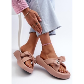 GOE Pantuflas plataforma mujer Rosa rosado 3