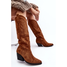 Step in style Botas Modelo Sloana WZ688-12 Ante Camel - Paso con estilo marrón 3