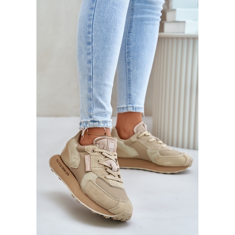 Deportivas plataforma Big Star Beige 1 Deportivas plataforma Big Star Beige 1