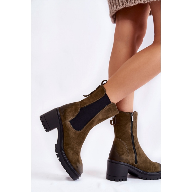 Step in style Botas Modelo Liris 23-10812 Caqui - Paso con estilo verde 2