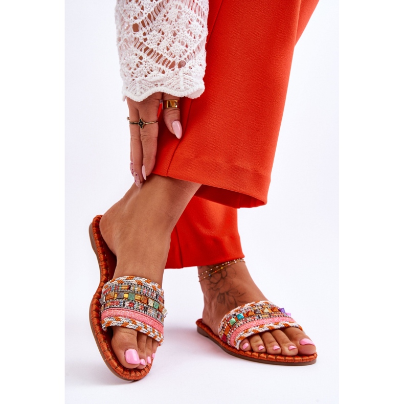 Step in style Sandalia Chanclas Modelo Bellisa CK270P Naranja - Pisa con estilo 1