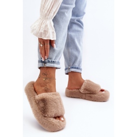 Pantuflas mujer beige 3