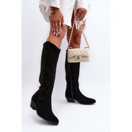 Zazoo Botas superiores caladas negras negro 2