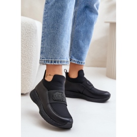 ARTIKER Zapatillas deportivas sin cordones para mujer Negro 1