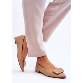 WS1 Bailarinas de mujer con decoración Beige 2
