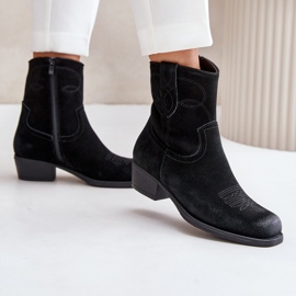 Sergio Leone Botas cowboy de mujer negras negro 2