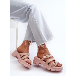 Zaxy Chanclas de mujer tacón rosa claro rosado 1