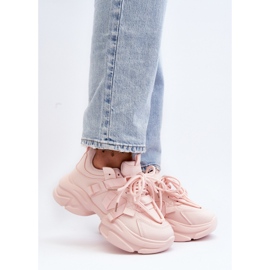 Calzado deportivo rosa con suela maciza. rosado 1 Calzado deportivo rosa con suela maciza. rosado 1