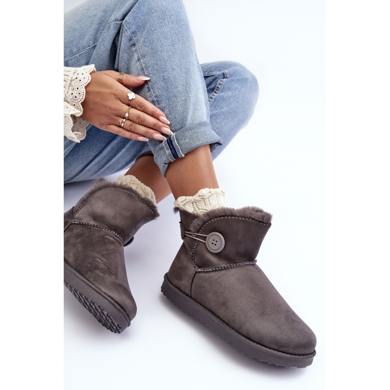 Botas de nieve de mujer con plataforma Gris. 2