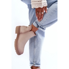 Botines plataforma mujer beige 2 Botines plataforma mujer beige 2