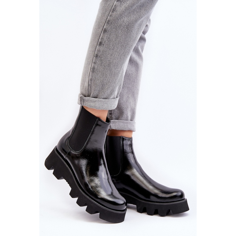 Laura Messi Botines planos de mujer negro 1