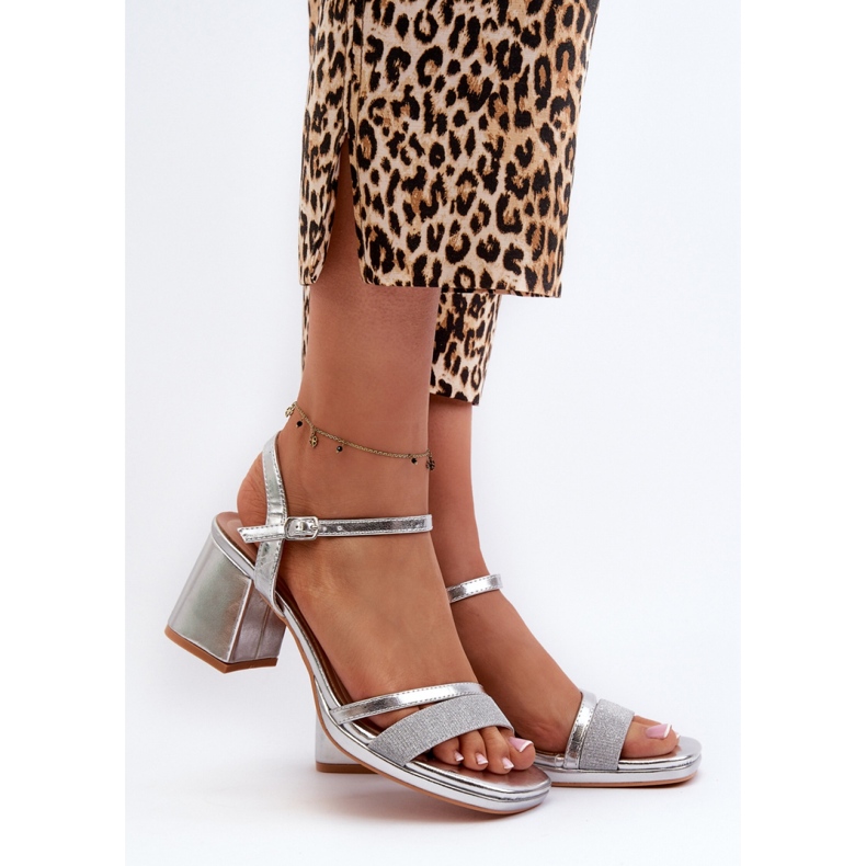 Step in style Sandalias Modelo Tessata C-147 Plata - Pisa con estilo gris 1