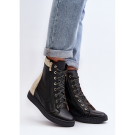 Zazoo Deportivas cuña mujer negro 1 Zazoo Deportivas cuña mujer negro 1