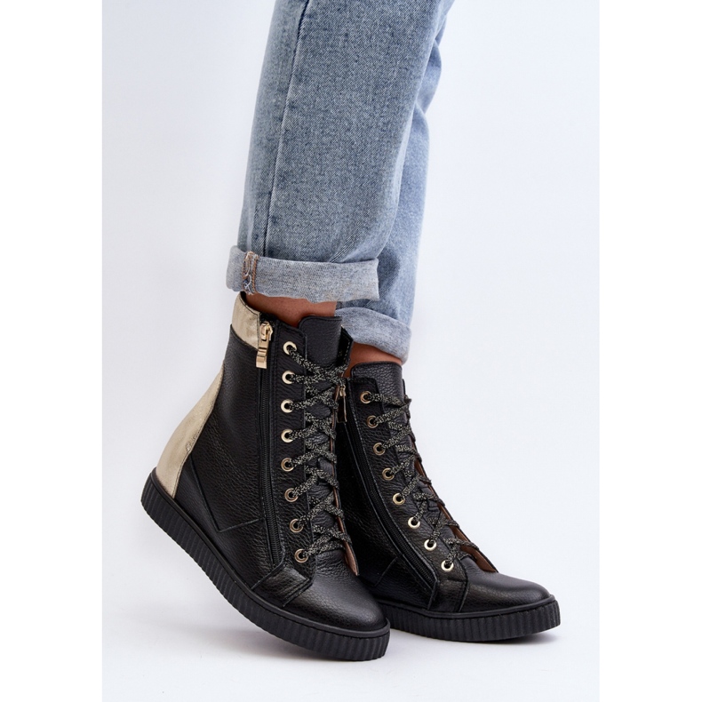 Zazoo Deportivas cuña mujer negro 1 Zazoo Deportivas cuña mujer negro 1