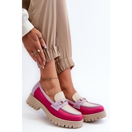 Mocasines de mujer Zazoo Beige multicolor 1
