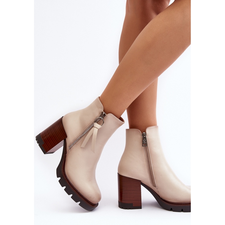 Step in style Botas Modelo Brittney 58103 Beige - Paso con estilo 2