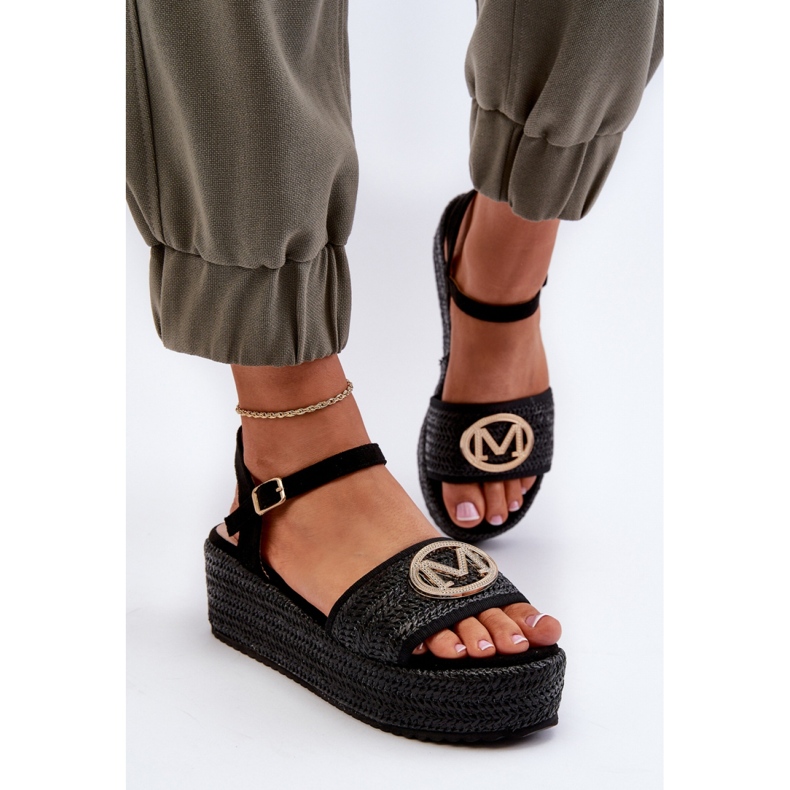 Sandalias plataforma mujer Negro 1
