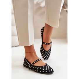 Bailarinas mujer tiras Negro 1 Bailarinas mujer tiras Negro 1