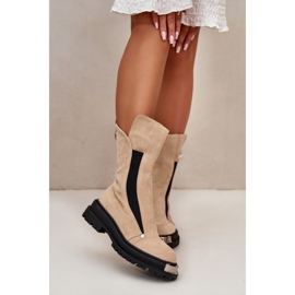 Step in style Botas Modelo Palimra NC1306 Beige Claro - Paso con estilo 3