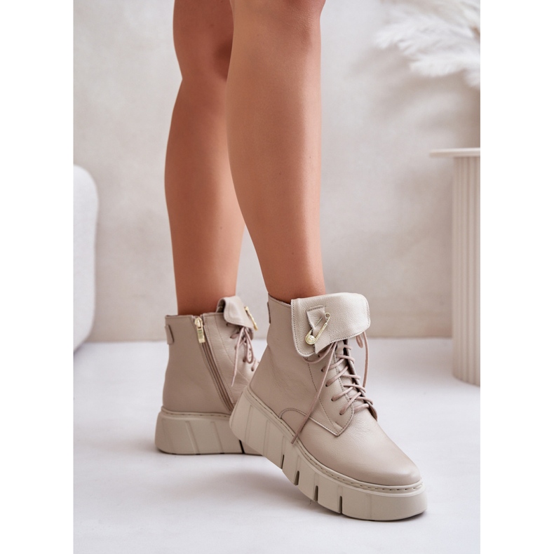 Zazoo Botas plataforma mujer Beige 1 Zazoo Botas plataforma mujer Beige 1