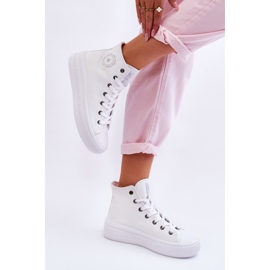 Zapatillas altas de mujer Big Star blancas blanco 1