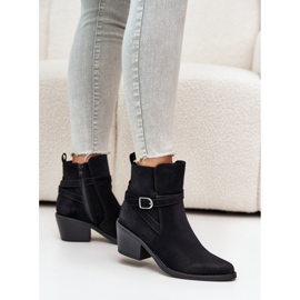 Botas cowboy negras de tacón negro 1 Botas cowboy negras de tacón negro 1