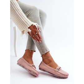 Mocasines de mujer con decoración S.Barski Rosa rosado 2