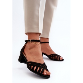 Step in style Sandalias Modelo Monsha JH295P Negro - Pisa con estilo 2