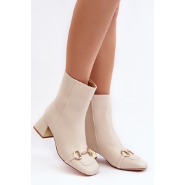 Step in style Botas Modelo Adinah 1063 Beige Claro - Paso con estilo 1