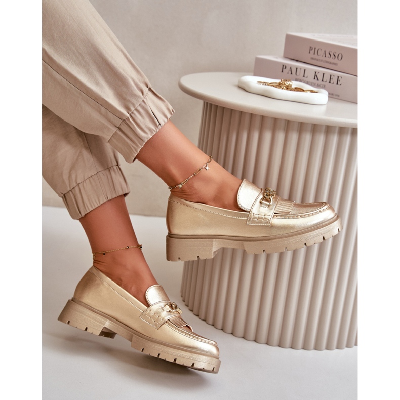 Step in style Mocasines Modelo Zanita GQ8-010 Dorado - Paso con estilo amarillo 1