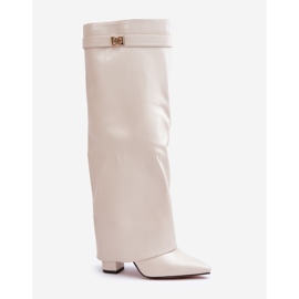 Step in style Botas Modelo Avamora CLS-296 Beige Claro - Pisa con estilo 2