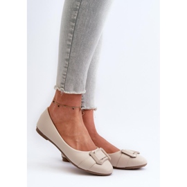 Step in style Bailarina Modelo Cadwenla 9988-69 Beige Claro - Pisa con estilo 1