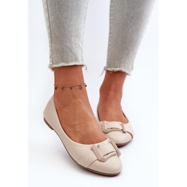 Step in style Bailarina Modelo Cadwenla 9988-69 Beige Claro - Pisa con estilo 3