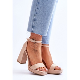Step in style Sandalias Modelo Merila LC-29 Beige - Pisa con estilo 1