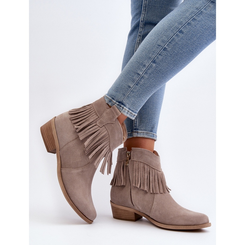 Step in style Botas Modelo Zazoo 3430 Cappuccino - Paso con estilo beige 2