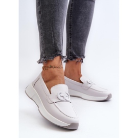 Step in style Mocasines Modelo S.Barski LR490 Gris Claro - Paso con estilo 2