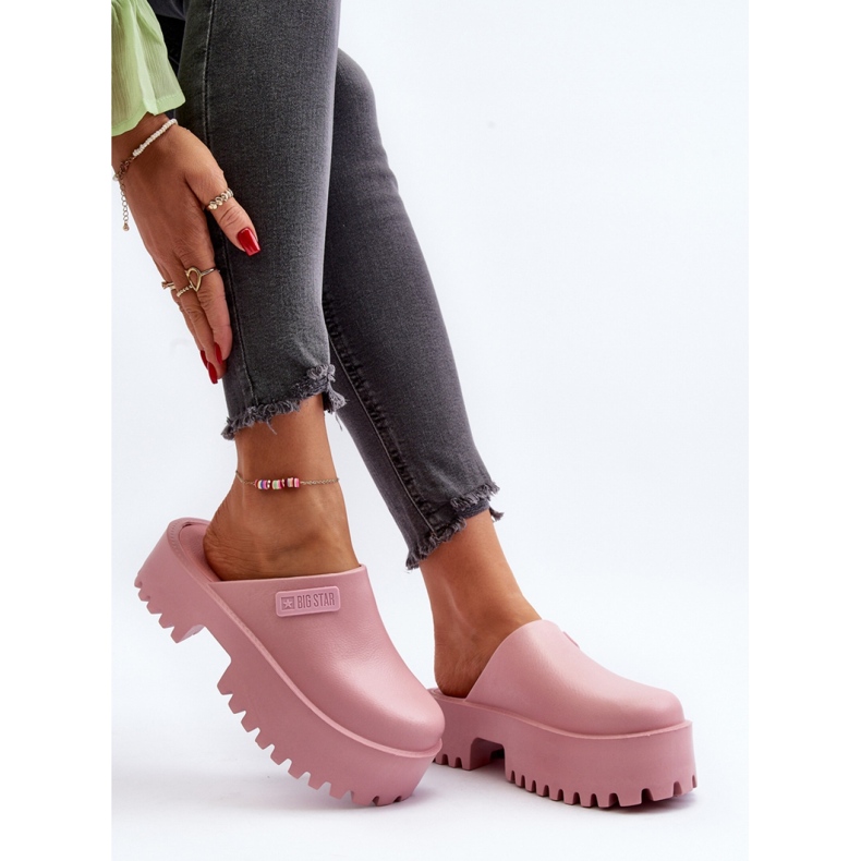 Step in style Sandalia Chanclas Modelo Big Star NN274020 Rosa - Pisa con estilo rosado 1