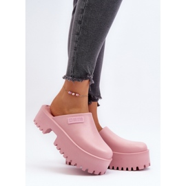Step in style Sandalia Chanclas Modelo Big Star NN274020 Rosa - Pisa con estilo rosado 2
