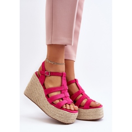 Step in style Sandalias Modelo Gnosis H8-689 Fucsia - Pisa con estilo rosado 1