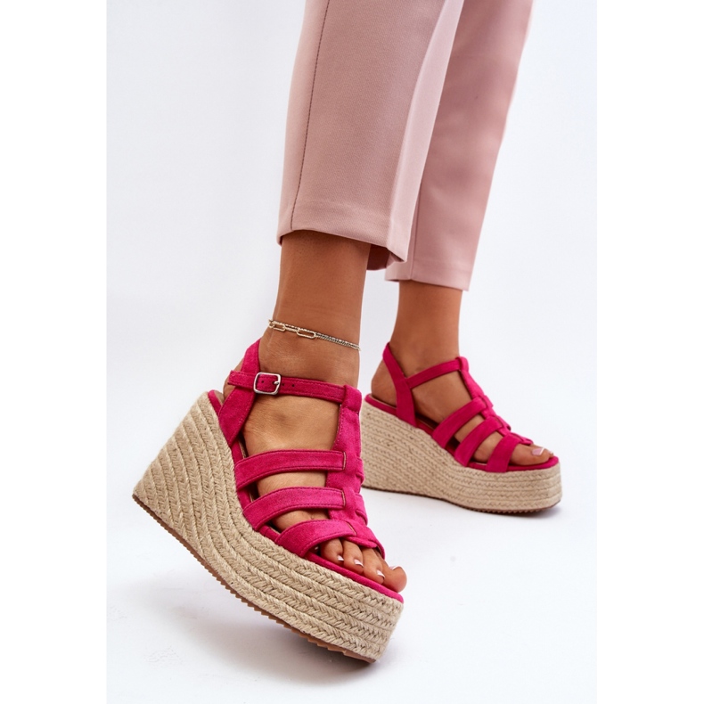 Step in style Sandalias Modelo Gnosis H8-689 Fucsia - Pisa con estilo rosado 2